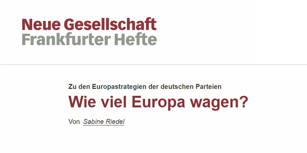 S. Riedel 2018 3 Europastrategien